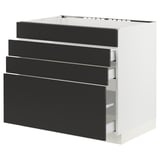 SEKTION / MAXIMERA Base cab f hob/4 fronts/3 drawers