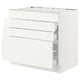 SEKTION / MAXIMERA Base cab f hob/4 fronts/3 drawers