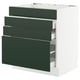 SEKTION / MAXIMERA Base cab f hob/4 fronts/3 drawers