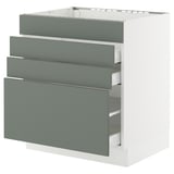 SEKTION / MAXIMERA Base cab f hob/4 fronts/3 drawers
