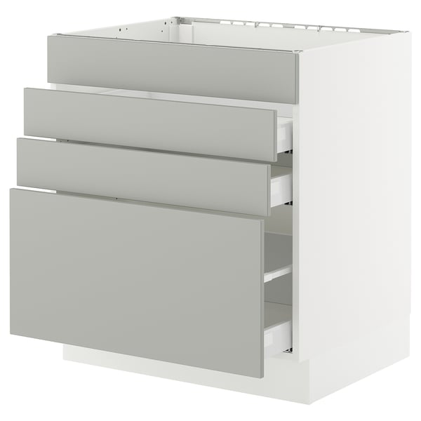 SEKTION / MAXIMERA Base cab f hob/4 fronts/3 drawers