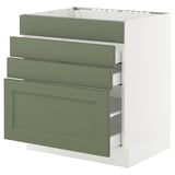 SEKTION / MAXIMERA Base cab f hob/4 fronts/3 drawers