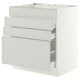 SEKTION / MAXIMERA Base cab f hob/4 fronts/3 drawers