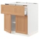 SEKTION / MAXIMERA Base cab f hob/drawer/shelves/2 drs
