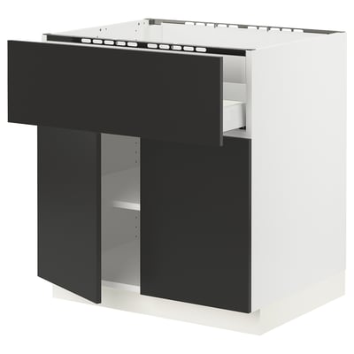 SEKTION / MAXIMERA Base cab f hob/drawer/shelves/2 drs