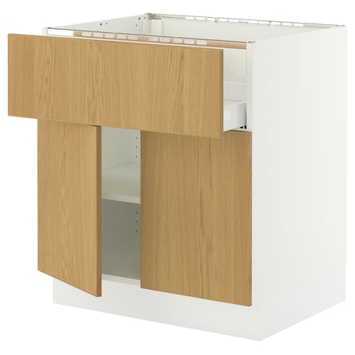 SEKTION / MAXIMERA Base cab f hob/drawer/shelves/2 drs