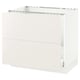 SEKTION white kitchen cabinet, modern design, glossy finish, smooth lines.
