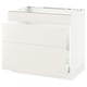 White modern kitchen cabinet, sleek design, smooth surfaces, SEKTION model.