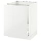 White glossy kitchen cabinet, rectangular, modern.