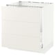 SEKTION white kitchen cabinet, sleek design, rectangular, smooth finish.