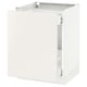 This image shows a white SEKTION kitchen cabinet with a smooth, rectangular design.