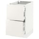 Ikea SEKTION white kitchen cabinet unit with drawers.