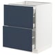 SEKTION / MAXIMERA Base cab with 2 fronts/3 drawers