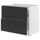 SEKTION / MAXIMERA Base cab with 2 fronts/3 drawers