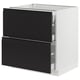 SEKTION / MAXIMERA Base cab with 2 fronts/3 drawers