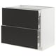 SEKTION / MAXIMERA Base cab with 2 fronts/3 drawers