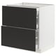 SEKTION / MAXIMERA Base cab with 2 fronts/3 drawers