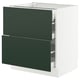 SEKTION / MAXIMERA Base cab with 2 fronts/3 drawers