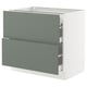 SEKTION / MAXIMERA Base cab with 2 fronts/3 drawers