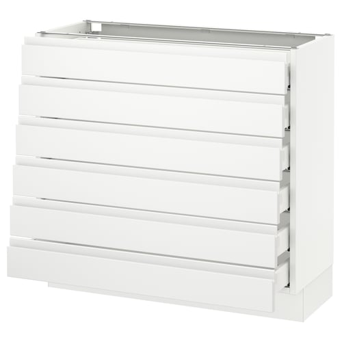 SEKTION white 7-drawer kitchen unit