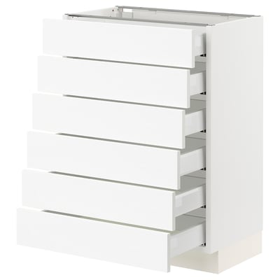SEKTION / MAXIMERA Base cabinet 6 fronts/6 low drawers