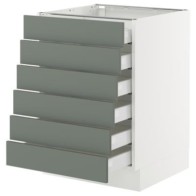 SEKTION / MAXIMERA Base cabinet 6 fronts/6 low drawers