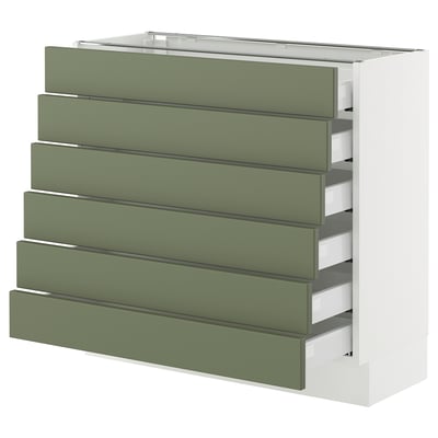 SEKTION / MAXIMERA Base cabinet 6 fronts/6 low drawers