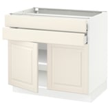SEKTION / MAXIMERA Base cabinet w 2 doors/2 drawers