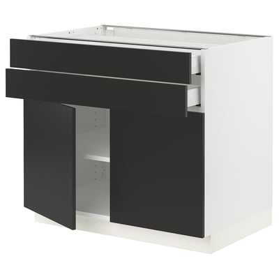 SEKTION / MAXIMERA Base cabinet w 2 doors/2 drawers