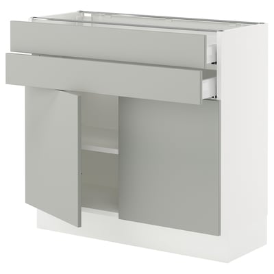 SEKTION / MAXIMERA Base cabinet w 2 doors/2 drawers
