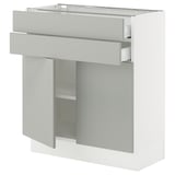 SEKTION / MAXIMERA Base cabinet w 2 doors/2 drawers