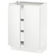 SEKTION / MAXIMERA Base cabinet w 2 doors/3 drawers