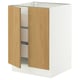 SEKTION / MAXIMERA Base cabinet w 2 doors/3 drawers