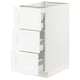 SEKTION / MAXIMERA Base cabinet w 3 fronts/4 drawers