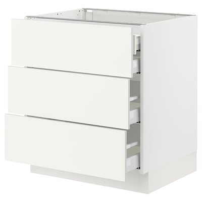 SEKTION / MAXIMERA Base cabinet w 3 fronts/4 drawers