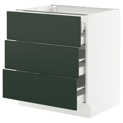 SEKTION / MAXIMERA Base cabinet w 3 fronts/4 drawers