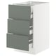 SEKTION / MAXIMERA Base cabinet w 3 fronts/4 drawers