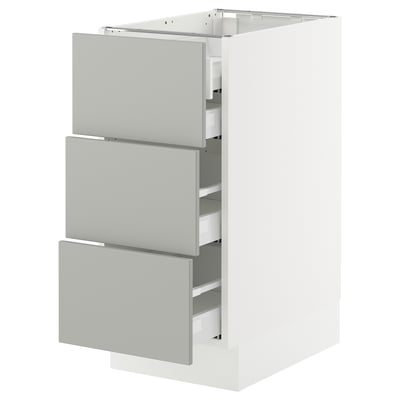 SEKTION / MAXIMERA Base cabinet w 3 fronts/4 drawers
