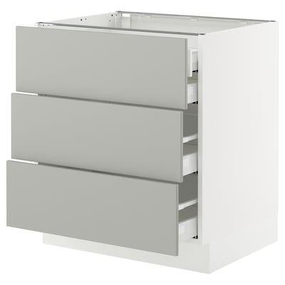 SEKTION / MAXIMERA Base cabinet w 3 fronts/4 drawers