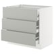 SEKTION / MAXIMERA Base cabinet w 3 fronts/4 drawers