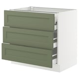 SEKTION / MAXIMERA Base cabinet w 3 fronts/4 drawers