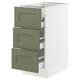 SEKTION / MAXIMERA Base cabinet w 3 fronts/4 drawers