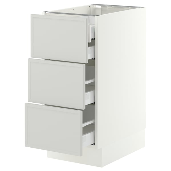 SEKTION / MAXIMERA Base cabinet w 3 fronts/4 drawers