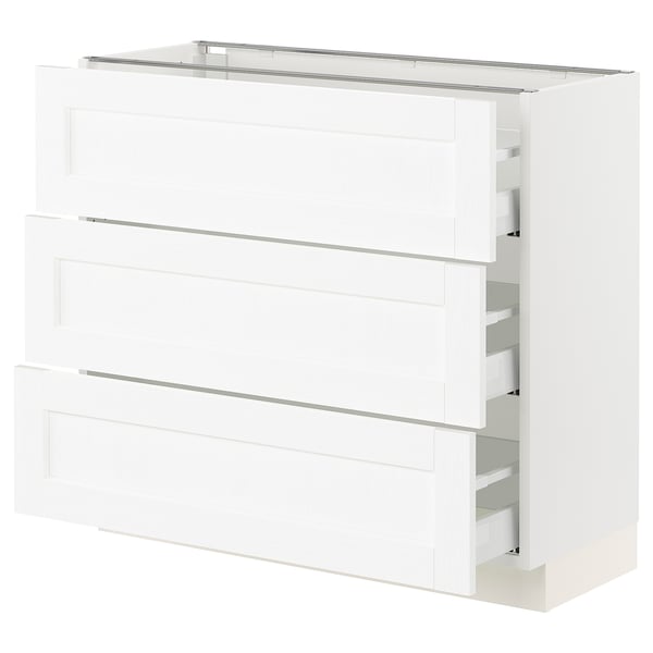 SEKTION / MAXIMERA Base cabinet with 3 drawers
