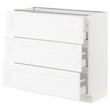 SEKTION / MAXIMERA Base cabinet with 3 drawers