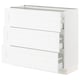 SEKTION / MAXIMERA Base cabinet with 3 drawers