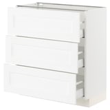 SEKTION / MAXIMERA Base cabinet with 3 drawers