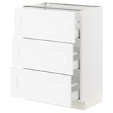SEKTION / MAXIMERA Base cabinet with 3 drawers