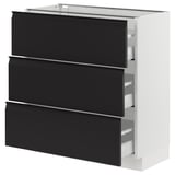 SEKTION / MAXIMERA Base cabinet with 3 drawers
