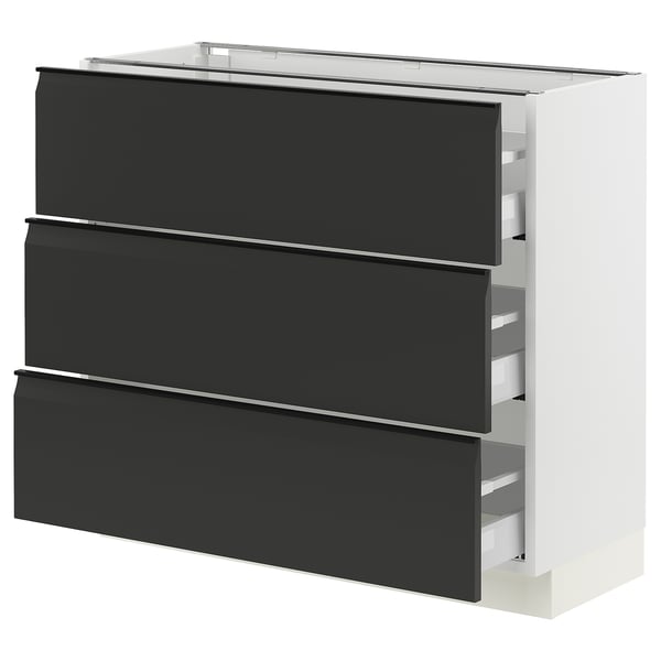 SEKTION / MAXIMERA Base cabinet with 3 drawers